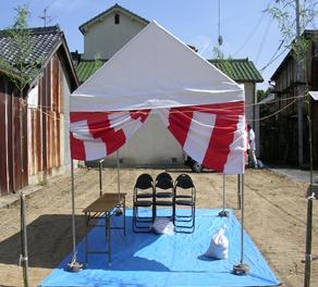 テント1.5間×2間 写真